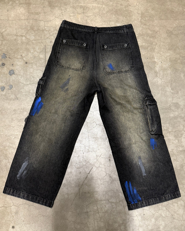 Pantalon Denim Cargo - AETHER MalAnge clothing