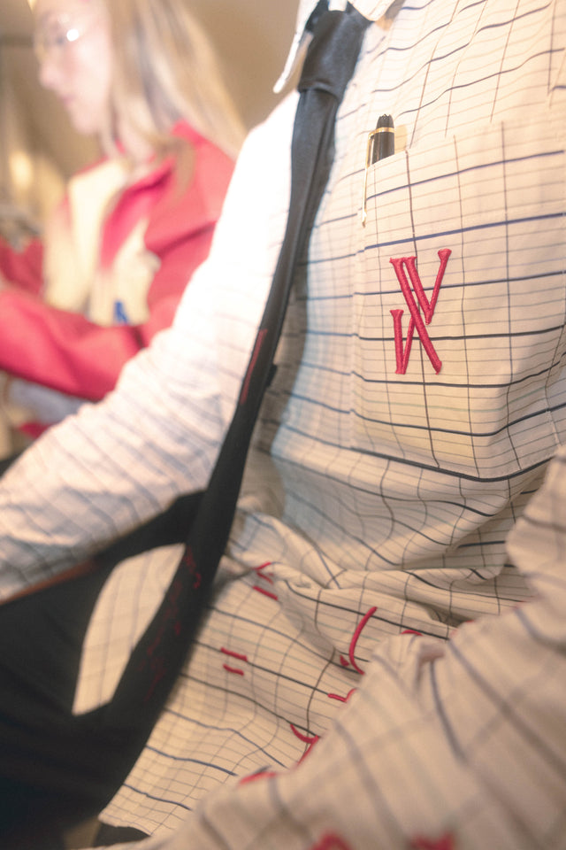 Chemise à carreaux fueille de copie - Highschool MalAnge clothing