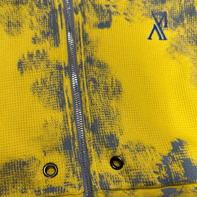 Sweat à capuche jaune à oeillet - AETHER MalAnge clothing